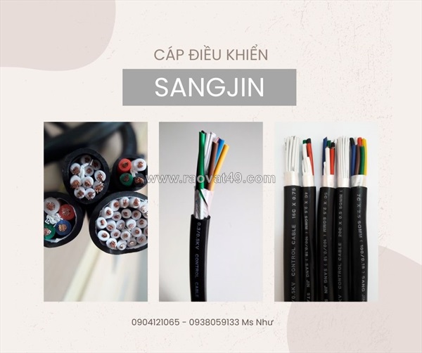 Cáp điều khiển sangjin chính hãng – giá tốt cho công trình, nhà máy