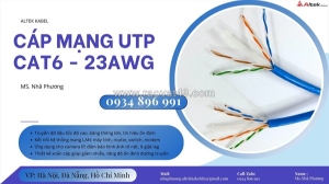 Cáp mạng cat6 23awg altek kabel – cung cấp khánh hòa, bình định, gia lai