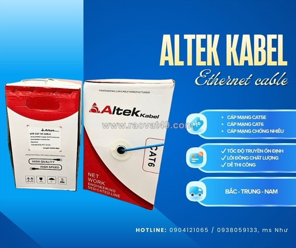 Cáp mạng cat6 cho hệ thống mạng tốc độ cao
