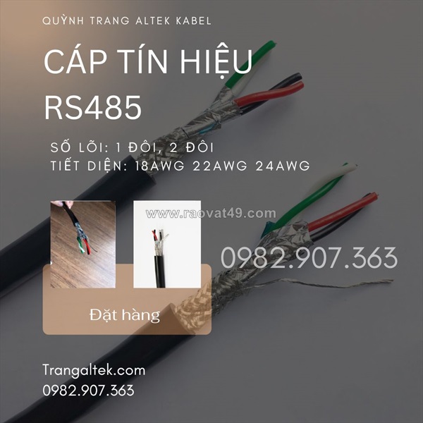 Cáp rs485 chống nhiễu hai lớp altek kabel  1 pair 2 pair