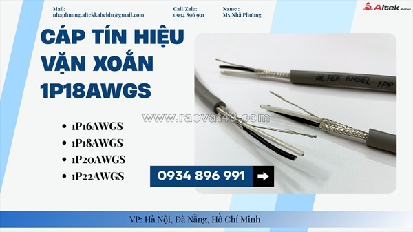Cáp tín hiệu 1p  awg altek kabel – giao nhanh tp.hcm, bình dương, đồng nai