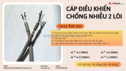 Cáp tín hiệu 2x0.5mm² chất lượng cao – truyền tín hiệu ổn định – giao hàng khánh hòa, gia lai, đắk lắk, kon tum
