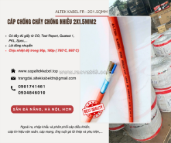 Cáp tín hiệu 2x1.5mm chống cháy chống nhiễu sẵn đà nẵng, quảng nam, quảng ngãi