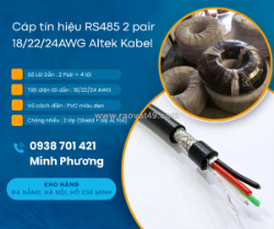 Cáp tín hiệu chống nhiễu rs485 2 pair /22/24awg hàng sẵn, giá tốt, giao toàn quốc