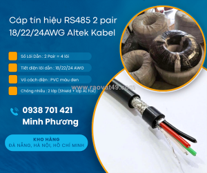 Cáp tín hiệu chống nhiễu rs485 2 pair /22/24awg hàng sẵn, giá tốt, giao toàn quốc