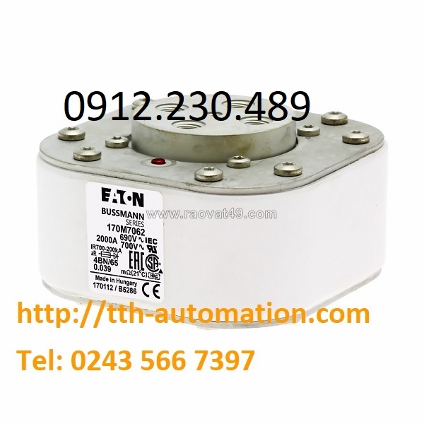 Cầu chì bussmann 170m7062 hỗ trợ kỹ thuật cho nhiều mặt hàng