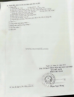 Chính chủ bán 300m2 đất tại xã phú bình, huyện tân phú, đồng nai