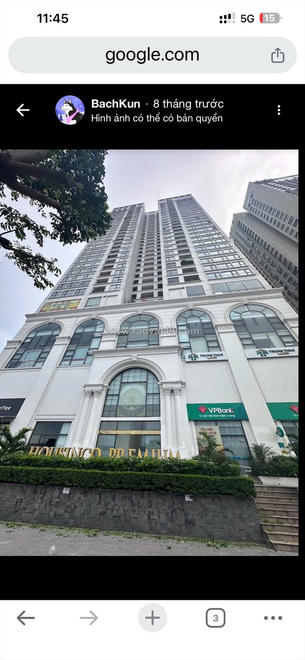 Cho thuê căn hộ houssinco premium – nguyễn xiển