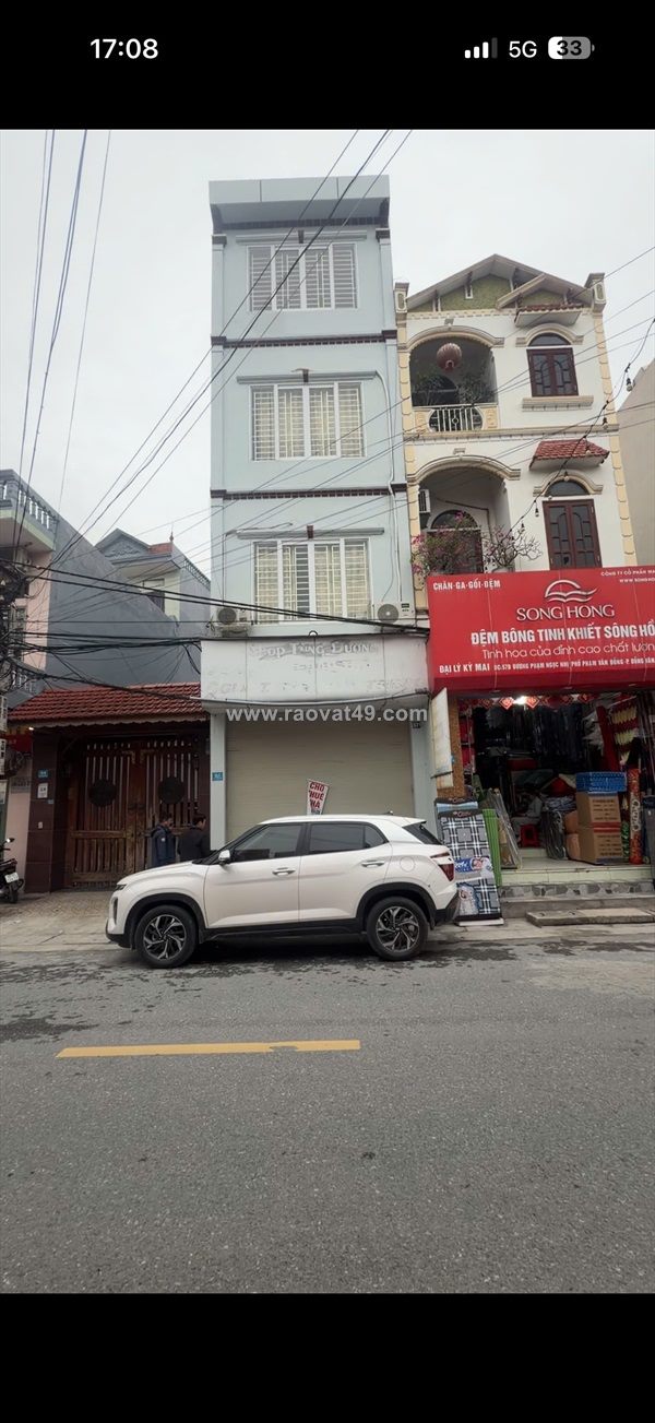 Cho thuê nhà 4 tầng – phố phạm ngọc nhị, tt đồng văn, duy tiên, hà nam