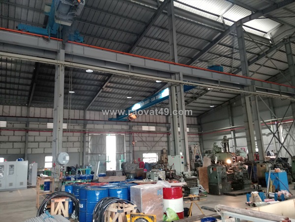 Cho thuê xưởng tại đường mê linh. xã quang minh. có sẵn cẩu trục
