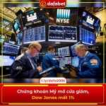 Chứng khoán mỹ mở cửa giảm, dow jones mất 1%