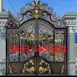 Cổng hoa sắt mỹ thuật sang trọng cho mọi công trình