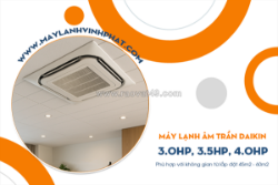 Công suất 3.0hp, 3.5hp, 4.0hp ở điều hòa âm trần daikin phù hợp với không gian nào?