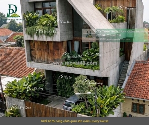 Cung cấp cây xanh & thi công cảnh quan ban công – sân vườn – biệt thự