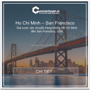 Cước vận chuyển hàng air từ hồ chí minh đi san francisco