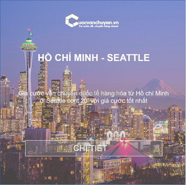 Cước vận chuyển từ hồ chí minh đi long beach, oakland, seattle, mỹ
