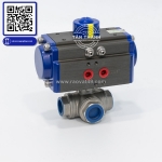 Đánh giá van bi điều khiển khí nén 3 ngã – ball valve đa hướng tại công ty tân thành