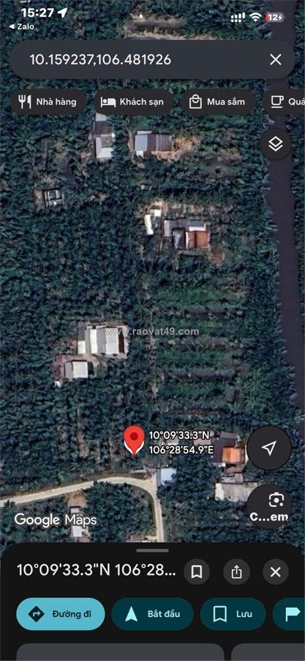 Đất đẹp -đầu tư sinh lời - chính chủ bán đất 2 mặt tiền view sông xã giồng