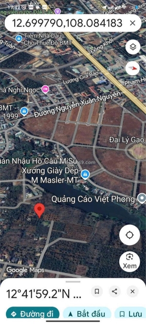 Đất đẹp – giá tốt  – chính chủ cần bán tại nguyễn xuân nguyên, buôn ma thuột