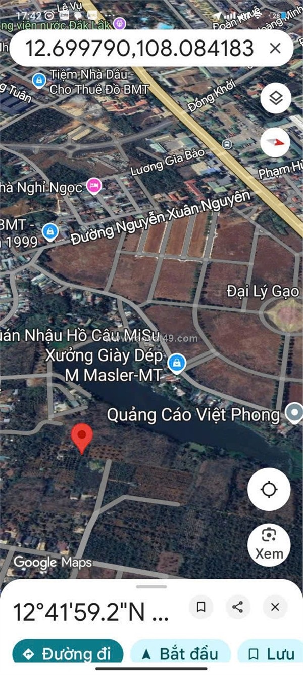 Đất đẹp – giá tốt  – chính chủ cần bán tại nguyễn xuân nguyên, buôn ma thuột