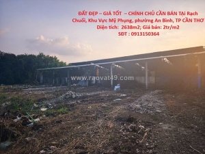 Đất đẹp – giá tốt  – chính chủ cần bán tại rạch chuối, khu vực mỹ phụng, phường