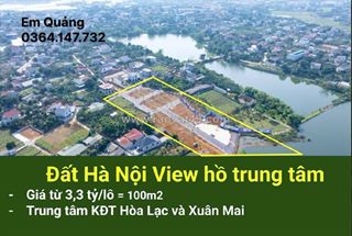 Đất view hồ, đối diện công viên – không gian sống xanh, thoáng mát giữa lòng