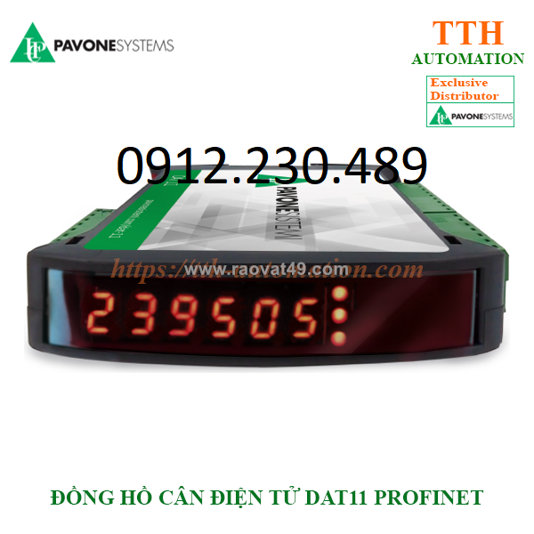 Đầu cân điện tử pavone dat11 profinet dễ truy cập và sử dụng.