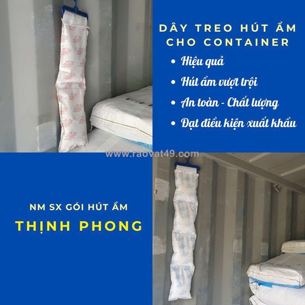 Dây treo hút ẩm treo container xuất khẩu