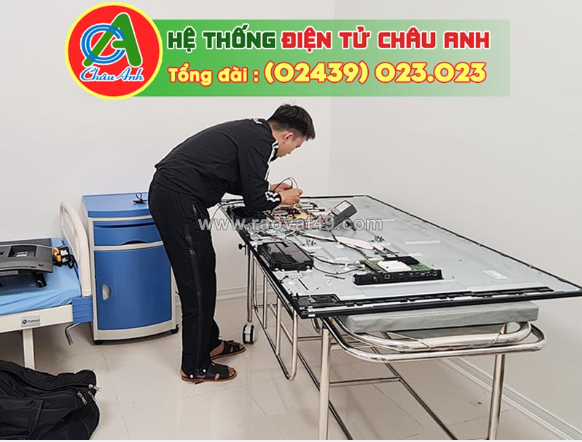 Dịch vụ sửa tivi tại nhà hà nội của điện tử châu anh, hỗ trợ tận nơi, có mặt nhanh 30 phút, báo giá minh bạch, bảo hành dài hạn.
