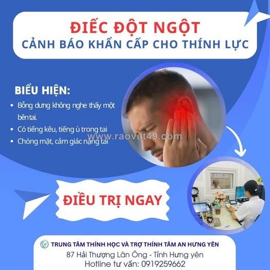 Điếc đột ngột – cảnh báo khẩn cấp cho thính lực