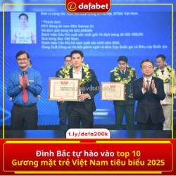 Đình bắc tự hào vào top 10 gương mặt trẻ việt nam tiêu biểu 2025