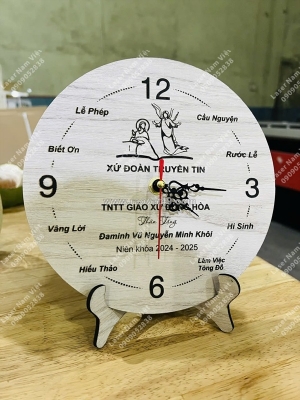 Đồng hồ gỗ để bàn - sản xuất theo yêu cầu | đa dạng kích thước