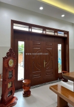 Giá cửa thép vân gỗ tại lâm đồng/ cửa chính sang trọng