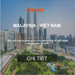 Giá cước vận chuyển hàng hóa từ malaysia về việt nam