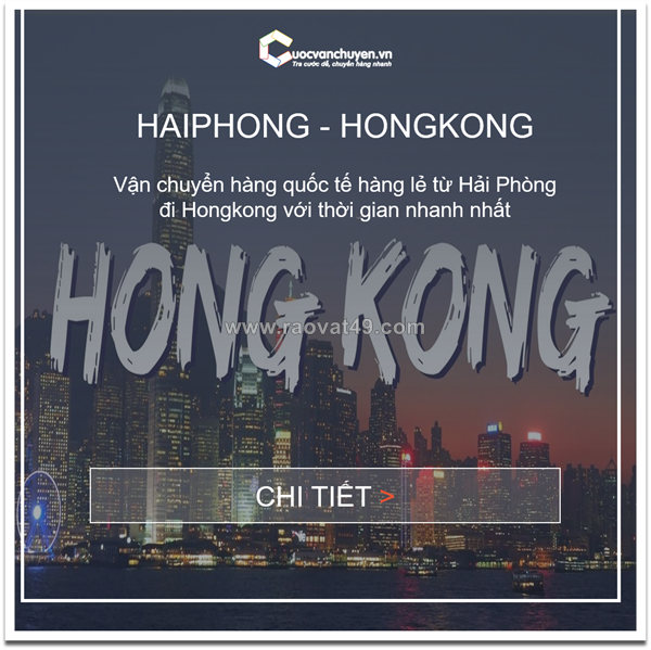 Giá cước vận chuyển hàng lẻ từ việt nam đi hongkong