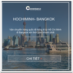 Giá cước vận tải hàng lẻ từ hồ chí minh đi bangkok, thailand