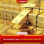 Giá vàng giao ngay mất mốc 4.400 usd/ounce