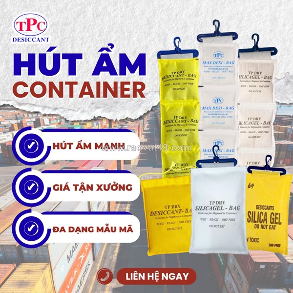 Giải pháp nào giúp hút ẩm trong container?