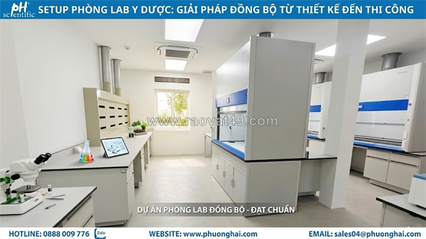Giải pháp nội thất phòng lab cho ngành dược