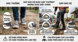 Giày bảo hộ khác gì giày thường?