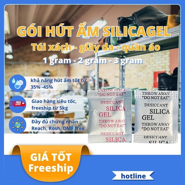 Gói hút ẩm 1g 2g cho quần áo xuất khẩu