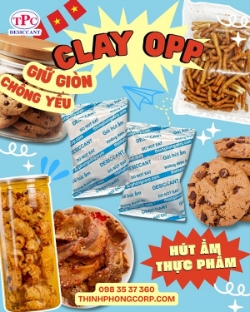 Gói hút ẩm clay – giải pháp giữ giòn đồ ăn vặt hiệu quả