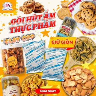 Gói hút ẩm clay – giữ đồ ăn vặt luôn giòn ngon khi đóng gói