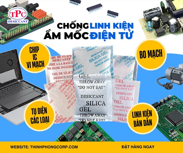 Gói hút ẩm ngành điện tử giúp bảo vệ thiết bị như thế nào?