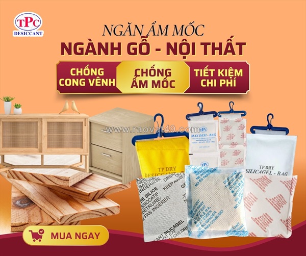 Gói hút ẩm ngành gỗ nội thất có giúp chống cong vênh hiệu quả?