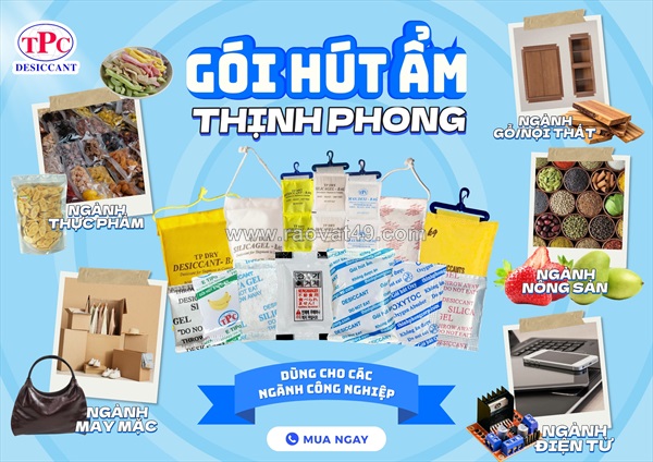 Gói hút ẩm silicagel cho quần áo xuất khẩu