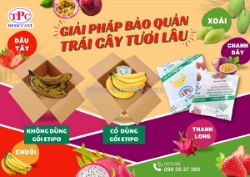 Gói hút ethylene giúp bảo quản trái cây xuất khẩu