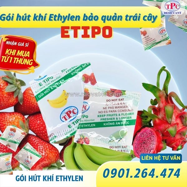 Gói hút khí ethylen – giải pháp hãm chín trái cây trong bảo quản và xuất khẩu