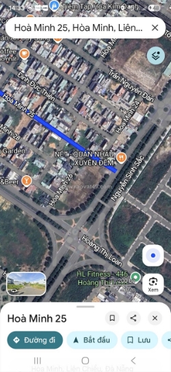 🔴💥hàng hiếm -bán đất đường hòa minh 25 - kẹp công viên 10m