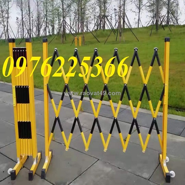 Hàng rào xếp sắt có bánh xe | hàng rào sắt xếp gọn